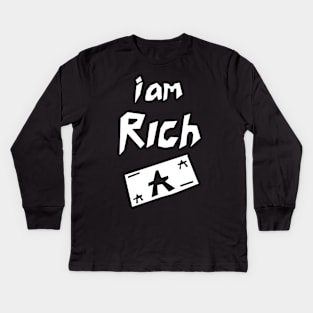 i am rich ara art edition Kids Long Sleeve T-Shirt